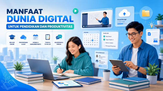Ketahui manfaat dunia digital untuk pendidikan dan produktivitas, dari akses belajar fleksibel, kolaborasi cepat, hingga pengelolaan tugas efektif.